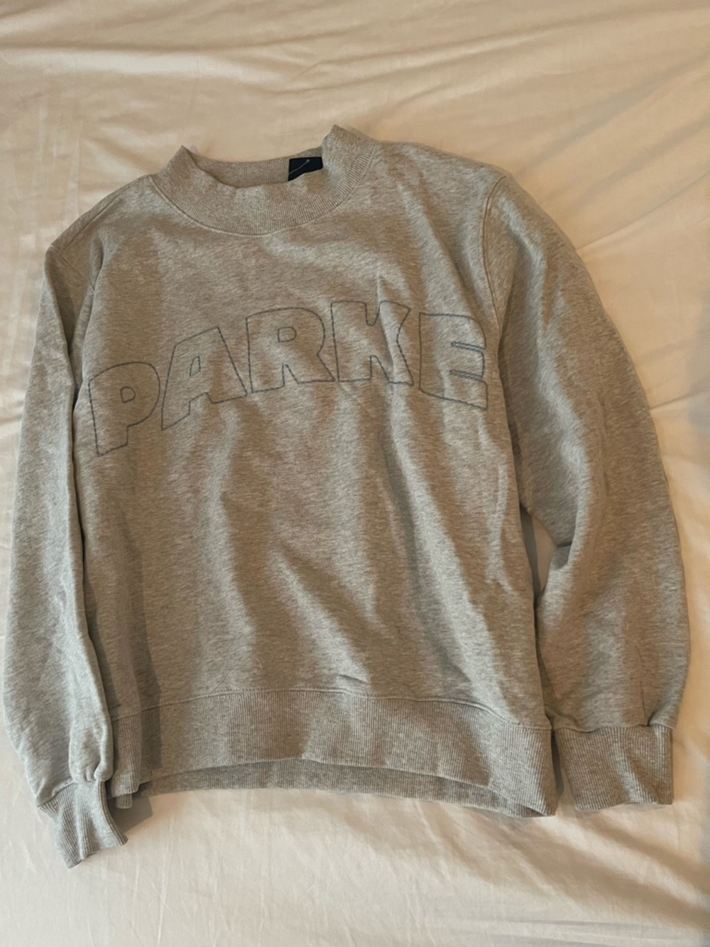 Parke x Target Women’s Mockneck Pullover Sweatshirt Heather Gray S/M NWT